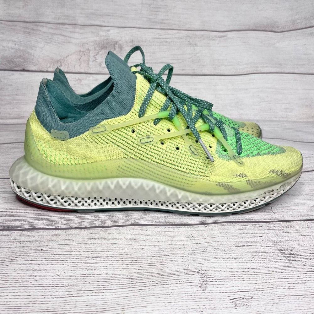 Adidas 4D Fusio Frozen Yellow Hazy Emerald Sneakers men’s size 9.5